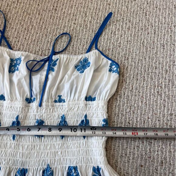 Ciao Lucia Barbara Floral Embroidery Dress in Sky - Picture 6 of 13